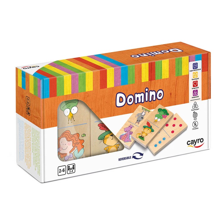 Joc Domino XL, 2-4 jucatori, +2 ani, lb. engleza
