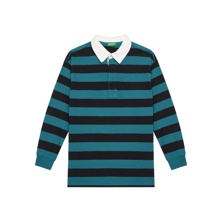 Bluza copii, United Colors of Benetton, dungi, colorat, bumbac