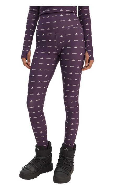 Leggings dama, adidas, poliester reciclat, violet, S INTL