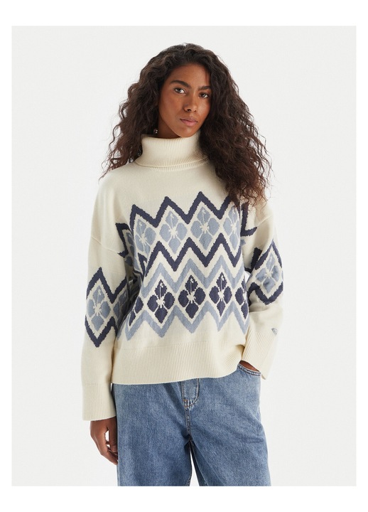 Pulover Dama, Roxy, Ecru, 52% viscoza, 2XL INTL