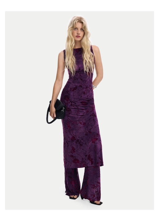 Rochie cocktail Femei, Desigual, poliester, violet, XL INTL