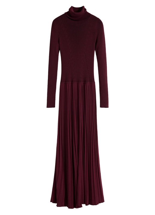 Rochie tricotată de damă Desigual bordeaux, Bordeaux