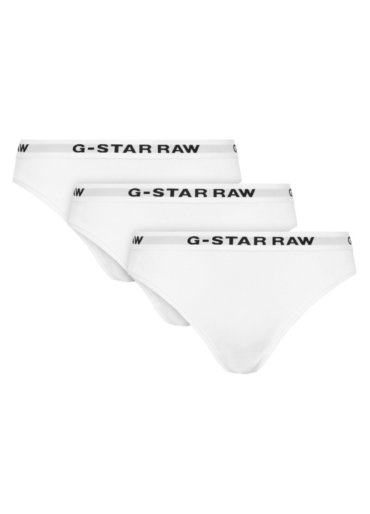Set G-Star Raw, bumbac organic, alb, Alb