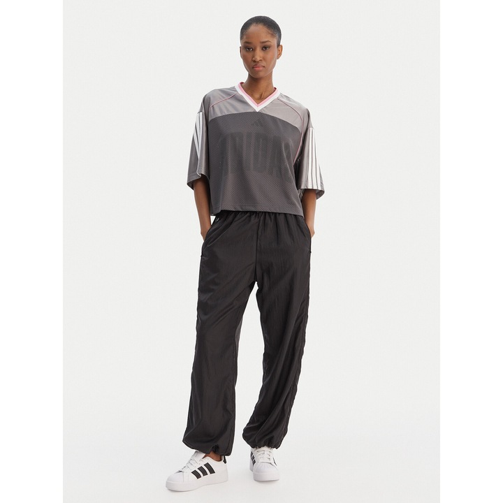 Tricou sport dama, adidas, gri, poliester reciclat, L INTL