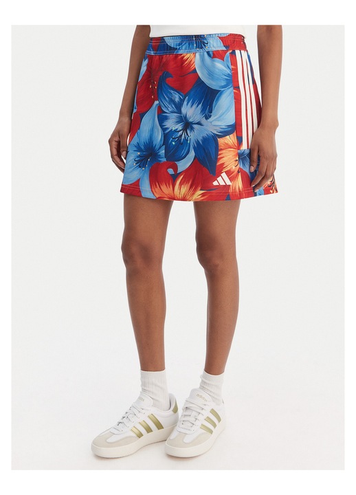 Fusta mini, adidas, multicolor, 70% poliester reciclat, 30% bumbac, XL INTL