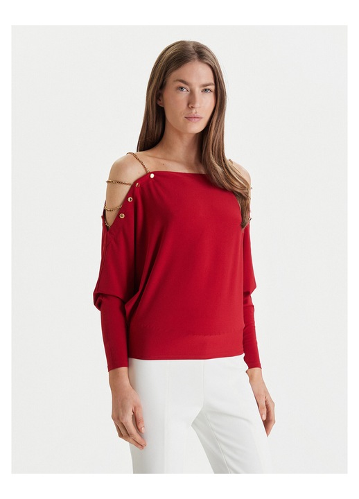 Bluza dama, GUESS BY MARCIANO, rosu, poliester