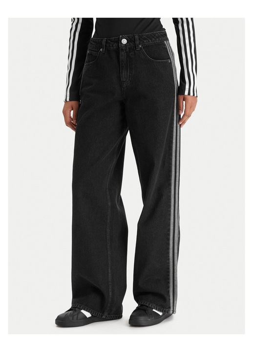 Blugi dama Adidas bumbac, Negru