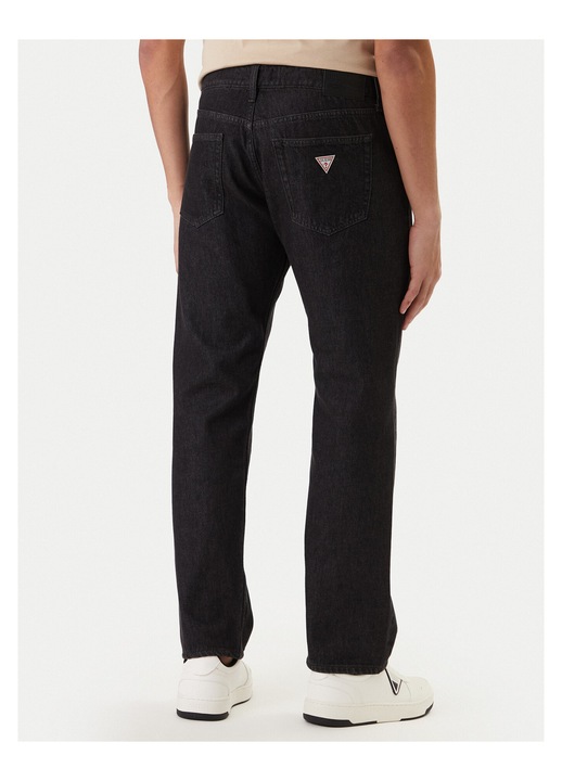 Férfi farmer, Guess Jeans, pamut, fekete, cipzár, W32-L32 US