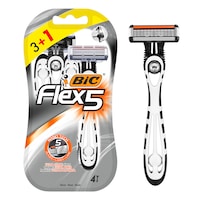 Set 4 Aparate de ras dispozabil cu 5 lame, BIC FLEX 5