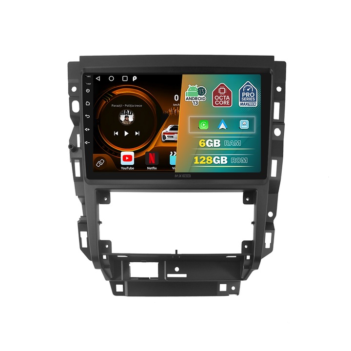 Navigatie Volkswagen Golf IV (1997-2003) / Bora (1998–2005) dedicata, MaxTech® PRO SERIES, 6 GB Ram 128 GB Rom OctaCore, Carplay & Android auto, Ecran 9” HD Touch, GPS, Wifi, Bluetooth, Radio, Waze