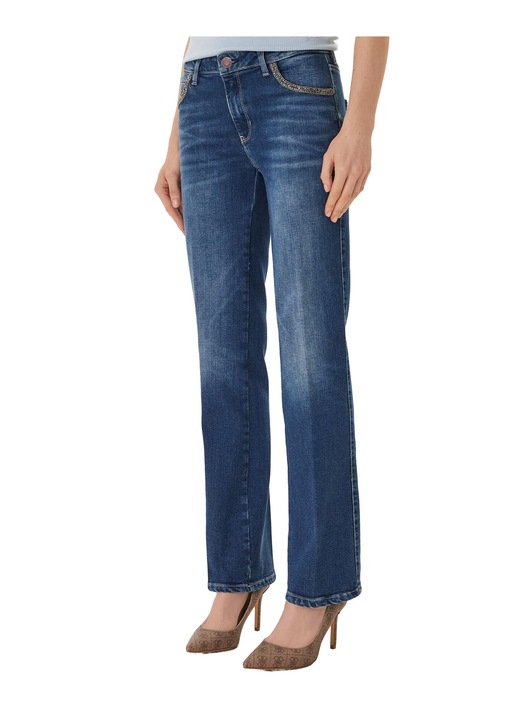 Blugi femei, Guess, bleumarin, bumbac, Bleumarin