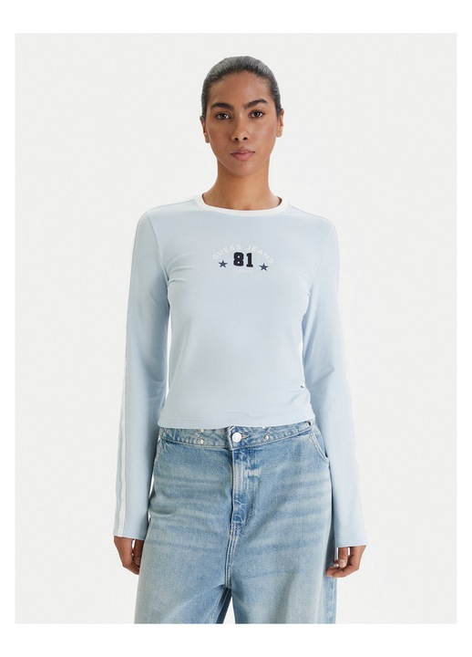 Bluza albastră Guess Jeans pentru femei, Albastru