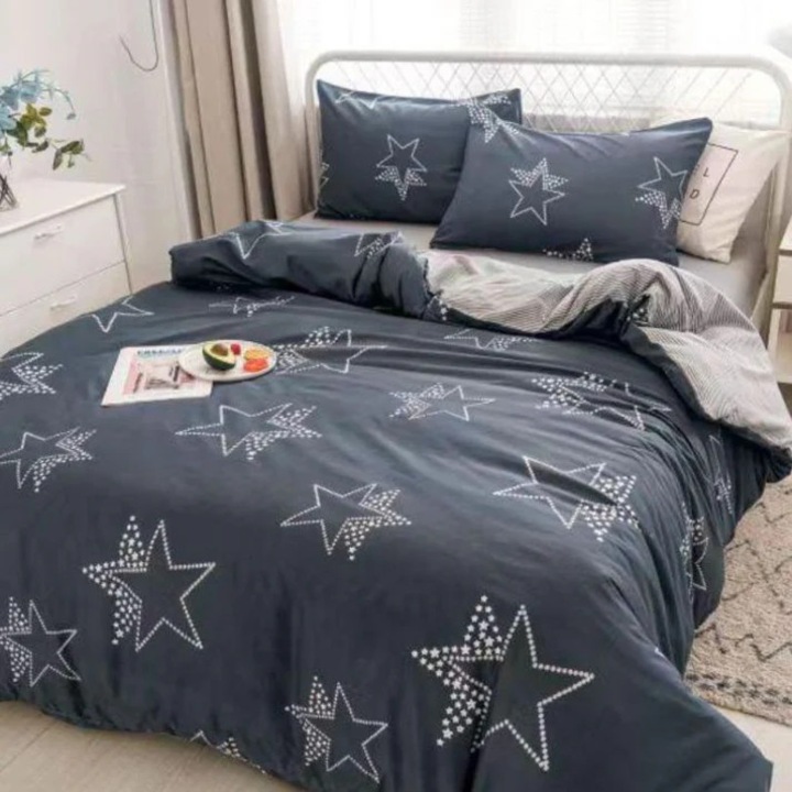 Ágynemű, 4 részes, pamutszatén, fehér, 200x230cm 240x250cm