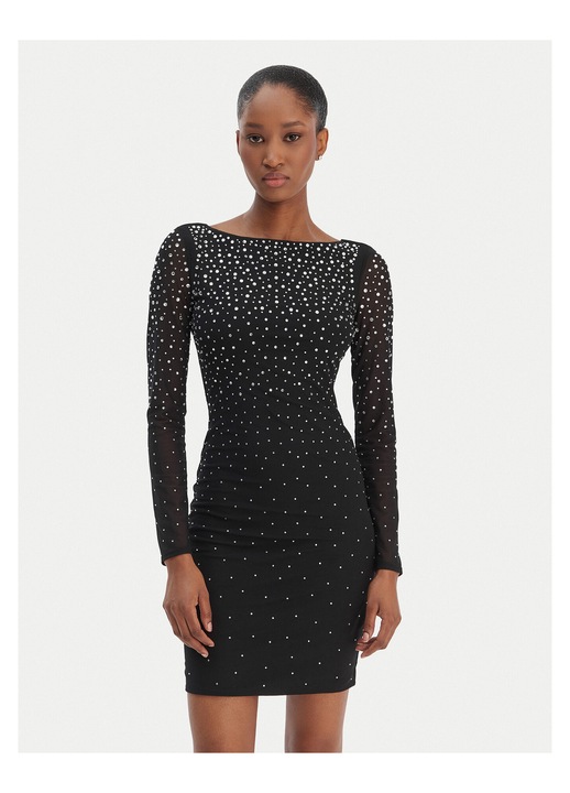 Rochie de cocktail, GUESS BY MARCIANO, neagra, poliamida, pentru femei, 38 EU