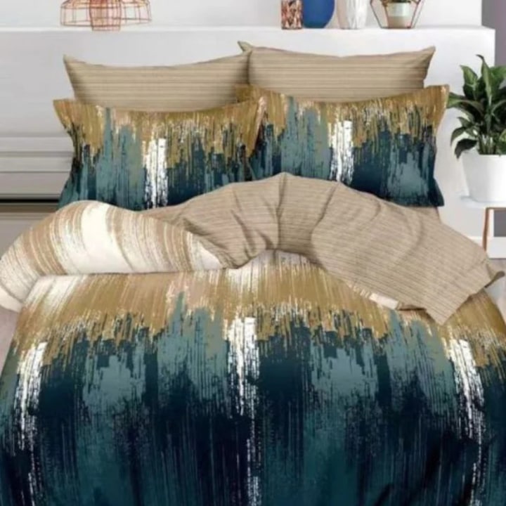 Finom ágynemű 6 részes, 200x230cm, többszínű