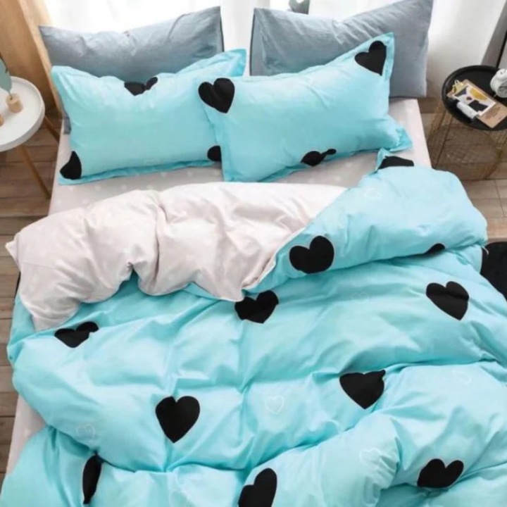 Finom ágynemű, 6 darabos, 200x230 cm, többszínű