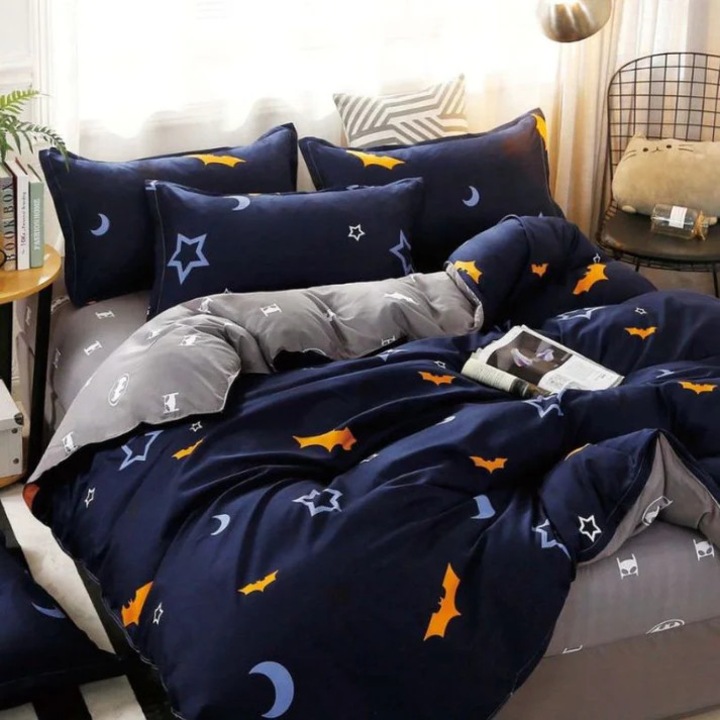 Ágynemű, 4 részes, pamut szatén, fehér, 200x230cm, 240x250cm, 55x78,5cm