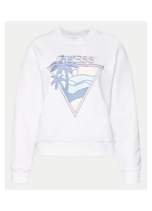 Hanorac GUESS alb pentru dama, Alb