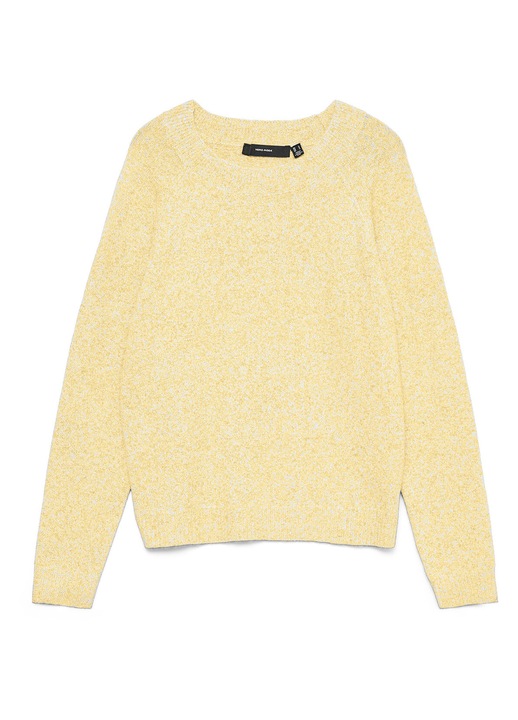 Pulover dama, Vero Moda, galben, poliester reciclat
