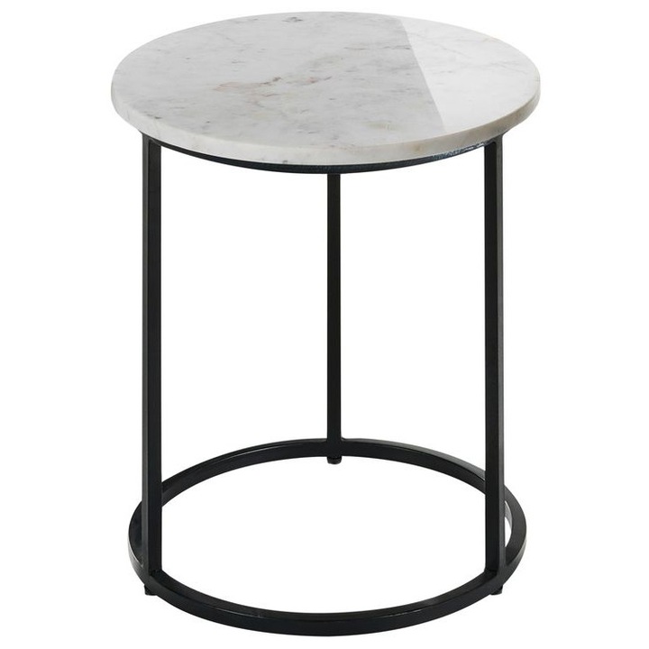 Masa laterala Tyrell Marmura Alb