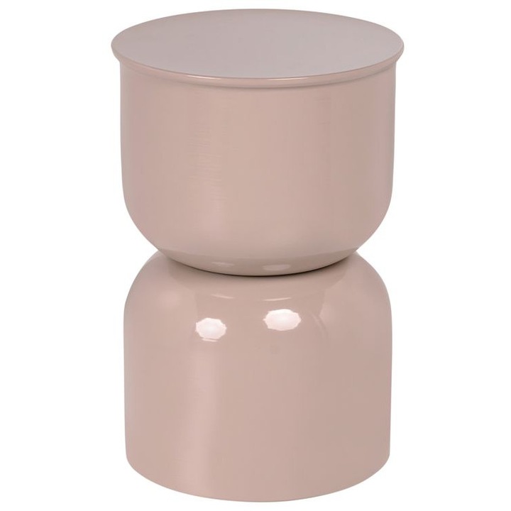 Masa laterala Letta Metal Bej deschis