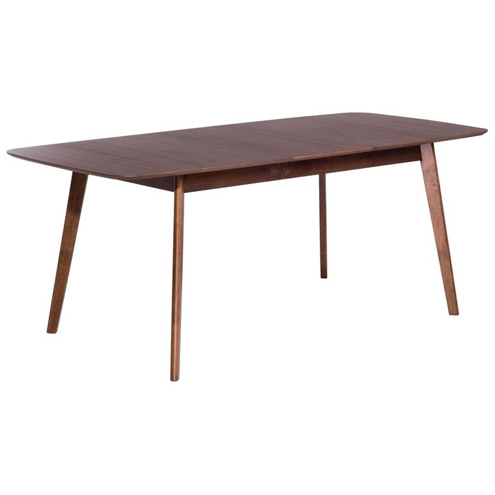 Masa de dining extensibila Madox Nuc inchis 150/190 cm 90 cm