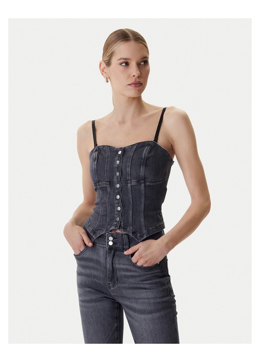 Top Dama, Guess, Gri, Bumbac, Gri