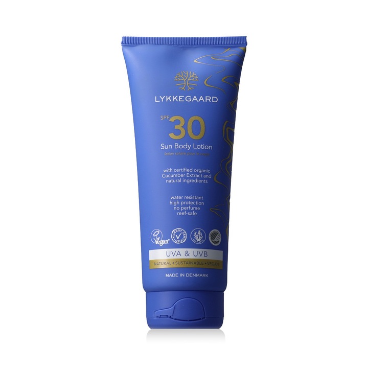 Lotion de corp Lykkegaard, protectie solara SPF 30, 200 ml, unisex