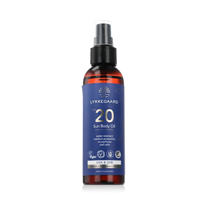 Ulei de plajă Lykkegaard, SPF 20, 145 ml, unisex