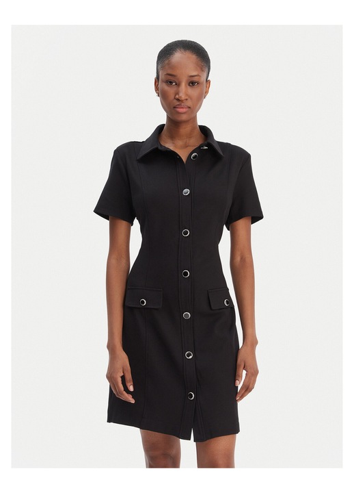 Rochie de zi, Guess, sintetic, negru, XL INTL