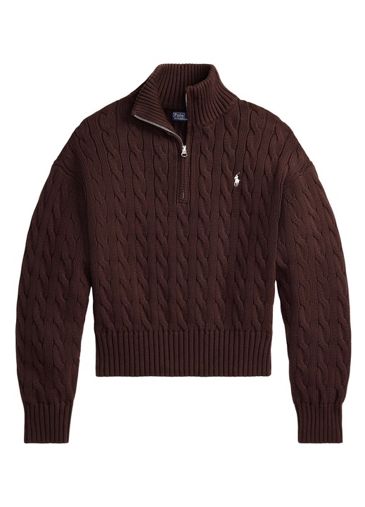 Pulover dama, Polo Ralph Lauren, bumbac, maro, XL INTL