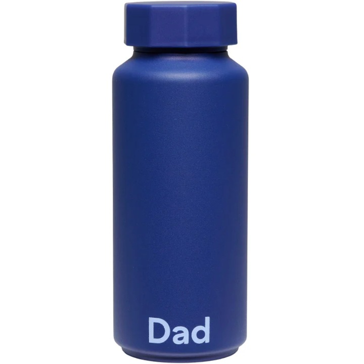 Termos Design Letters, inox, albastru, 500 ml, 19, 5x7, 5cm