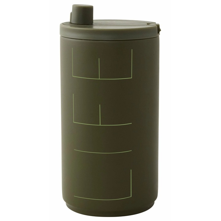 Termos Design Letters Travel Muki, Inox, Verde, 350 ml