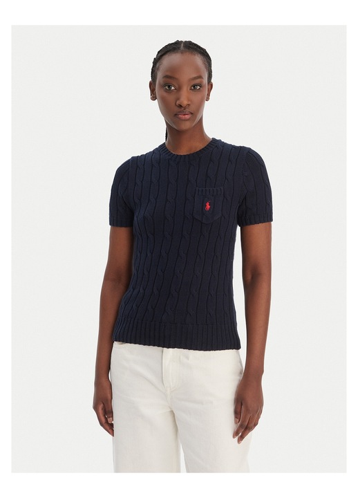 Tricou dama, Polo Ralph Lauren, slim fit, bleumarin, bumbac, L INTL