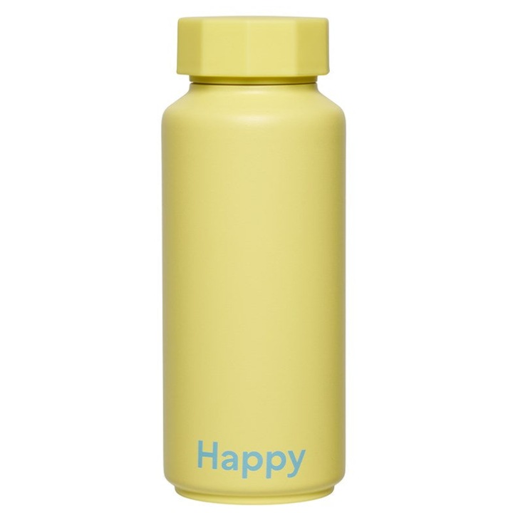 Termos Design Letters, inox, galben, 500 ml