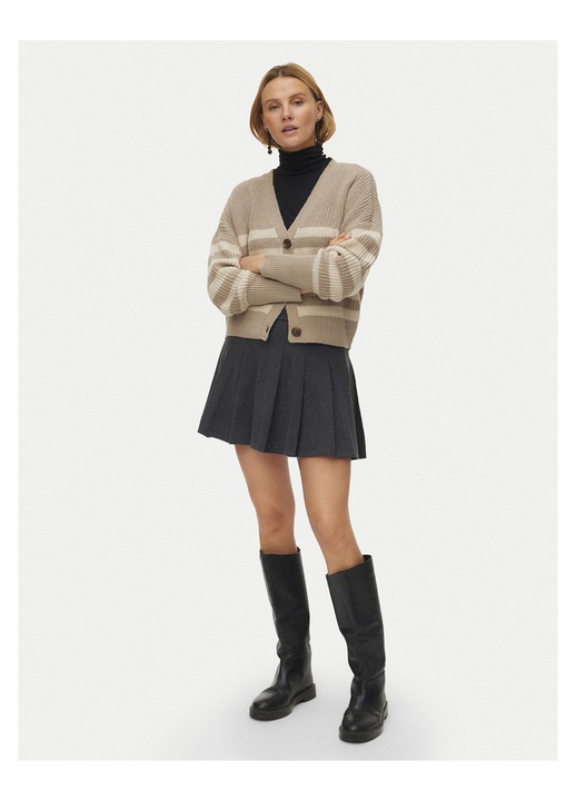 Cardigan Vero Moda acril dungi bej, Bej