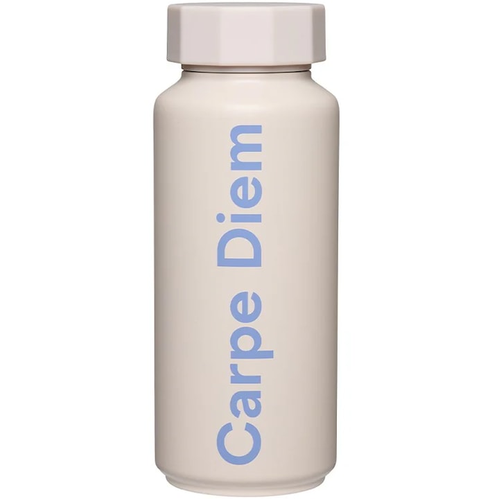 Termos Design Letters, Carpe Diem, inox, bej, 500 ml