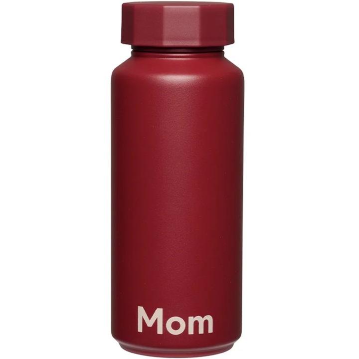 Termos Design Letters, 500 ml, inox, roșu, ton pe ton