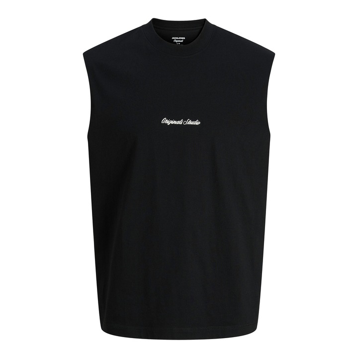 Maiou sport barbati, Jack & Jones, bumbac, negru, L INTL