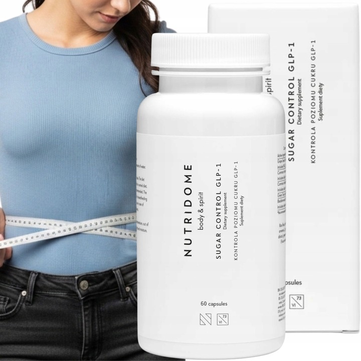 Supliment Alimentar, Nutridome, Controlul Zaharului, Picolinat de Crom 200g, Extract de Gurmar, 60 Capsule