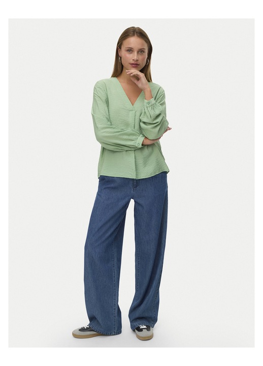 Bluza dama, Vero Moda, din viscoza, verde