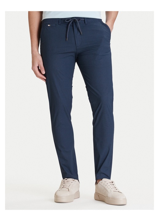Pantaloni chino Barbati, Jack & Jones, slim fit, bumbac - 65487, Bleumarin