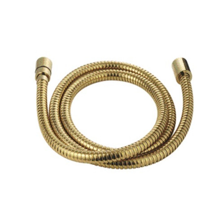 Furtun de dus Imorom, flexibil, auriu, inox, 150cm