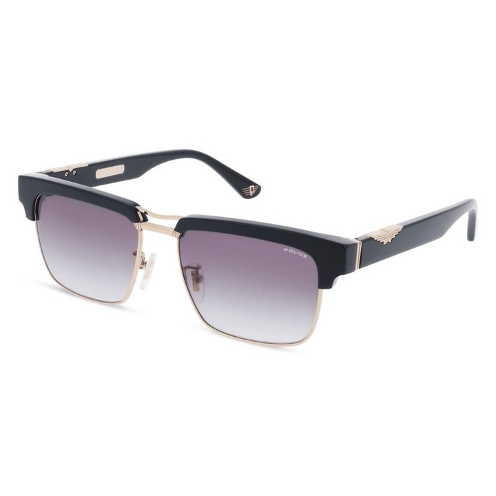 Set geantă de plajă și ochelari de soare, Police, lentile degrade, metal, unisex