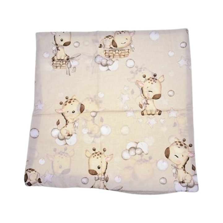 Fata de perna pentru copii, 40 x 40 cm, MimiNu MNM1103B, Bej