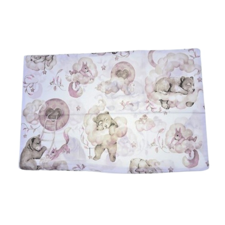 Fata de perna pentru copii, 40 x 60 cm, MimiNu MN1103R2, Roz