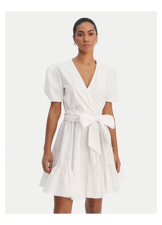 Rochie de cocktail Femei, Fracomina, bumbac, roz, fermoar, Alb