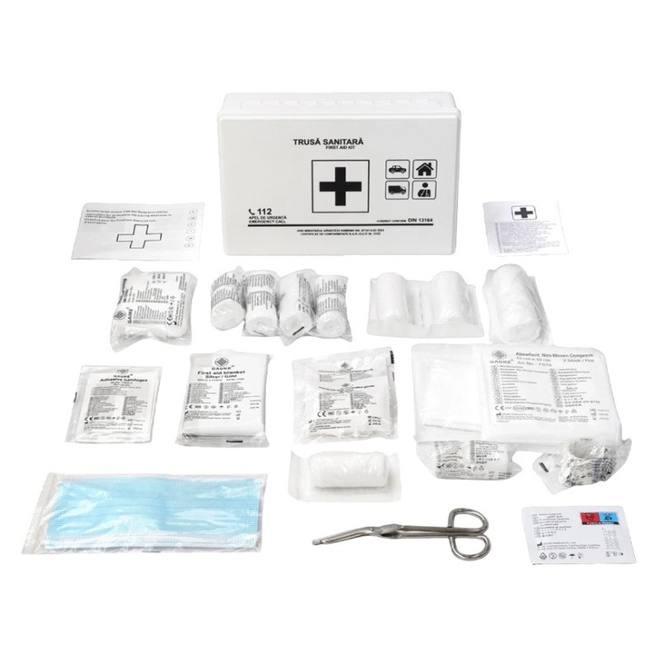 Trusa medicala de prim ajutor universala pentru casa, auto, birou