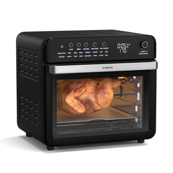 Friteuza cu aer cald Klarstein Air Glaze, 2100 W, 34 litri, 16 programe, set accesorii