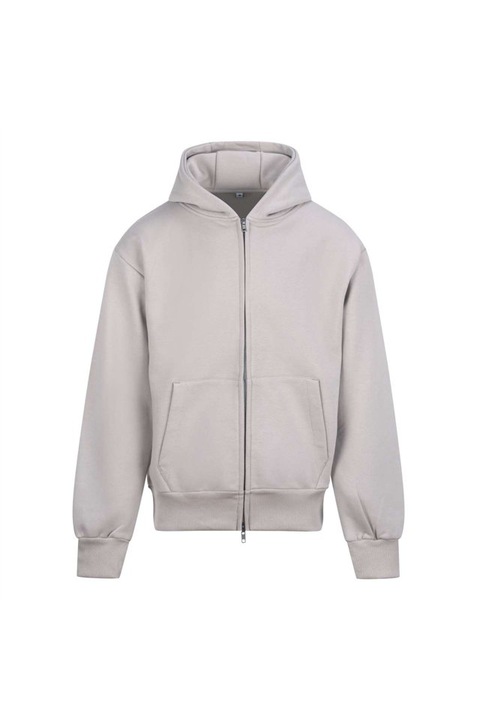 Hanorac unisex oversized cu fermoar, Signature Heavyweight Zoodie, 440 g/m², bumbac ringspun, Gluga, Unisex Just Hoods - AWJH125, Stone Grey